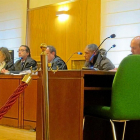 El acusado del dobble crimen Omar O. ayer en la primera sesión del juicio con jurado que se sigue en la Audiencia Provincial.-E. PRESS
