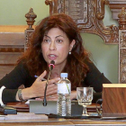 Ana Redondo durante un pleno en el Ayuntamiento.-J. M. LOSTAU
