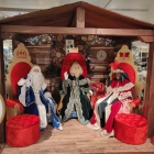 Los Reyes Magos de Oriente en el mercado navideño de El Corte Inglés. -E.M.