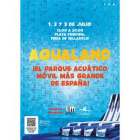 Cartel que anuncia el parque hinchable acuático Aqualand. -E. M.