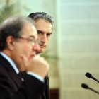 El presidente de la Junta de Castilla y León, Juan Vicente Herrera, se reúne con el ministro de Fomento, Íñigo de la Serna.-ICAL