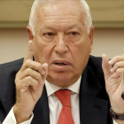 El ministro de Asuntos Exteriores, José Manuel García Margallo, en una reciente comparecencia en comisión.-JOSÉ LUIS ROCA