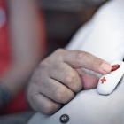 El 'botón rojo' de Cruz Roja para recibir teleasistencia.- E.M.