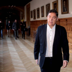 El expresidente de la Diputación de León, Marcos Martínez Barazón, regresa a la institución provincial tras salir de la cárcel de Soto del Real, imputado en la operación Púnica-Ical