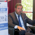 El alcalde, Óscar Puente, durante su intervención en el club de prensa de EL MUNDO.-PHOTOGENIC