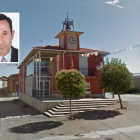 Ayuntamiento de Roales de Campos y en la imagen pequeña el alcalde fallecido, José Manuel Moreno. GSW