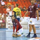 Turrado y Nico, desolados al final del partido.-JOSÉ C. CASTILLO / PHOTOGENIC