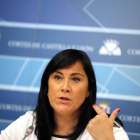 La secretaria de Organización del PSCyL y vicepresidenta segunda de las Cortes, Ana Sánchez, analiza asuntos de actualidad política.-ICAL