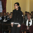 Segunda jornada del juicio por la muerte violenta de Isabel Carrasco en la Audiencia Provicial de León. En la imagen, periodistas en la sala de prensa durante la declaración de Triana Martínez-EFE/ J. CASARES (POOL)