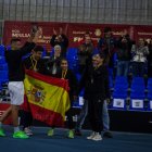 España celebrando el título en Valladolid. / EL MUNDO