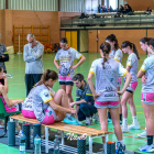 Imagen de un tiempo muerto de uno de los equipos autonómicos de Origen Baloncesto Valladolid