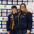 Gabriel Arias y Teresa Ginés con la medalla europea