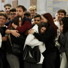 Homenaje de la Universidad de Valladolid al joven fallecido en Filosofía y Letras, el estudiante de Periodismo Miguel Li.