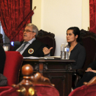 Raquel Gago, Triana Martínez y Montserrat González, en una imagen de archivo durante el juicio