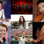 Algunos de los artistas que pasarán por la Plaza Mayor en las Fiestas de la Virgen de San Lorenzo.