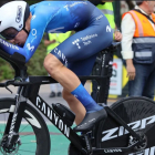 Iván Romeo durante la CRI del Campeonato de España