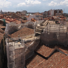 Estado de la cúpula de la Vera Cruz tras el derrumbe