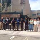 El subdelegado del Gobierno en Valladolid, Jacinto Canales, participa en un minuto de silencio por las últimas víctimas de violencia de género