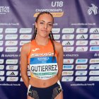 Claudia Gutiérrez durante el Campeonato de Europa