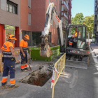 Obras en la calle Veinte Metros.