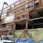 Estado del edificio 32 de la calle Goya un año después de la explosión