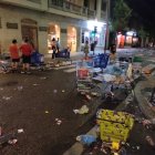 Imagen de la calle Duque de la Victoria con basura de la cuenta de x @F_Barrientos_D