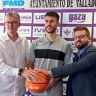 Dani Manchón, en su presentación con el UEMC Real Valladolid Baloncesto