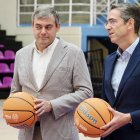 Comparecencia del presidente del real Valladolid Baloncesto Lorenzo Alonso Nistal  y del patrocinado (UEMC)r Jesús Zarzuela.