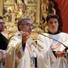 El arzobispo Luis Argüello en la misa en la catedral de la Virgen de San Lorenzo