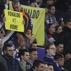 Pancarta con el lema ‘Ronaldo, go home’ en el estadio Zorrilla