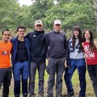 Equipo de investigadores durante el estudio en los montes de Valsaín en Segovia.