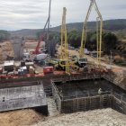 Trabajos del viaducto de la Autovía del Duero en Valladolid