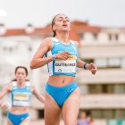 Claudia Gutiérrez, entrando en meta en Atapuerca.