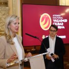 Irene Carvajal en la presentación del 'Ateneo Cultural. Valladolid Ciudad de Tauromaquia'.