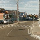 Punto en el que se produjo el accidente en la avenida de Zamora