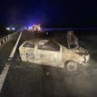 Estado en el que quedó uno de los vehículos tras el accidente.