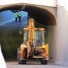 Túnel de  Labradores. Único en obras de la integración ferroviaria de Valladolid