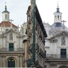 El antes y el después de la linterna de la iglesia de la Vera Cruz.