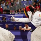 Imagen de un duelo entre España y Francia en París 2024