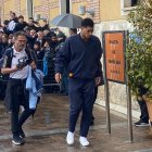 Jude Bellingham, a las puertas del hotel de concentración del Real Madrid.
