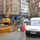 Corte de un carril en la plaza Circular por el desmantelamiento de la gasolinera.