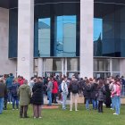 Opositores en el la facultad de Tecnologías de la Información y la Telecomunicaciones de la Universidad de Valladolid.