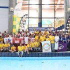 Foto de familia del Campeonato de España Máster de Piscina de Salvamento y Socorrismo celebrado en Valladolid.