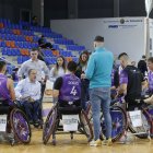 Tiempo muerto del Fundación  Aliados ante el UCAM de Murcia.