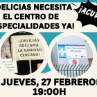 Cartel de la Asamblea Vecinal del barrio Las Delicias.