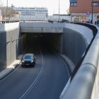 Túnel de Andrómeda en la plaza Aviador Gómez del Barco en la actualidad.