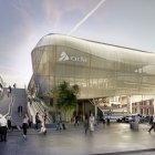 Infografía de la nueva terminal, plataforma y accesos de la nueva estación de tren de Valladolid