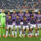Alineación del Real Valladolid en Valencia.