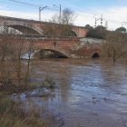 Crecida del río Adaja en Valdestillas.