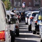 Retenciones de tráfico en una imagen de archivo.